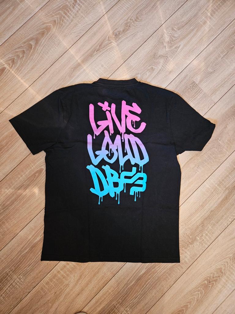 T-Shirt Official Decibel Outdoor Zwart Maat L, Ophalen of Verzenden, Zo goed als nieuw, Maat 52/54 (L), Zwart