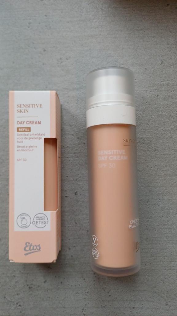 Dagcreme, Skincare Sensitive SPF30, Etos, Ophalen, Gehele gezicht