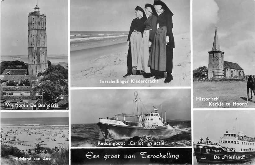 377-270-021 Terschelling  Multiview, Verzamelen, Verzenden, Voor 1920, Friesland