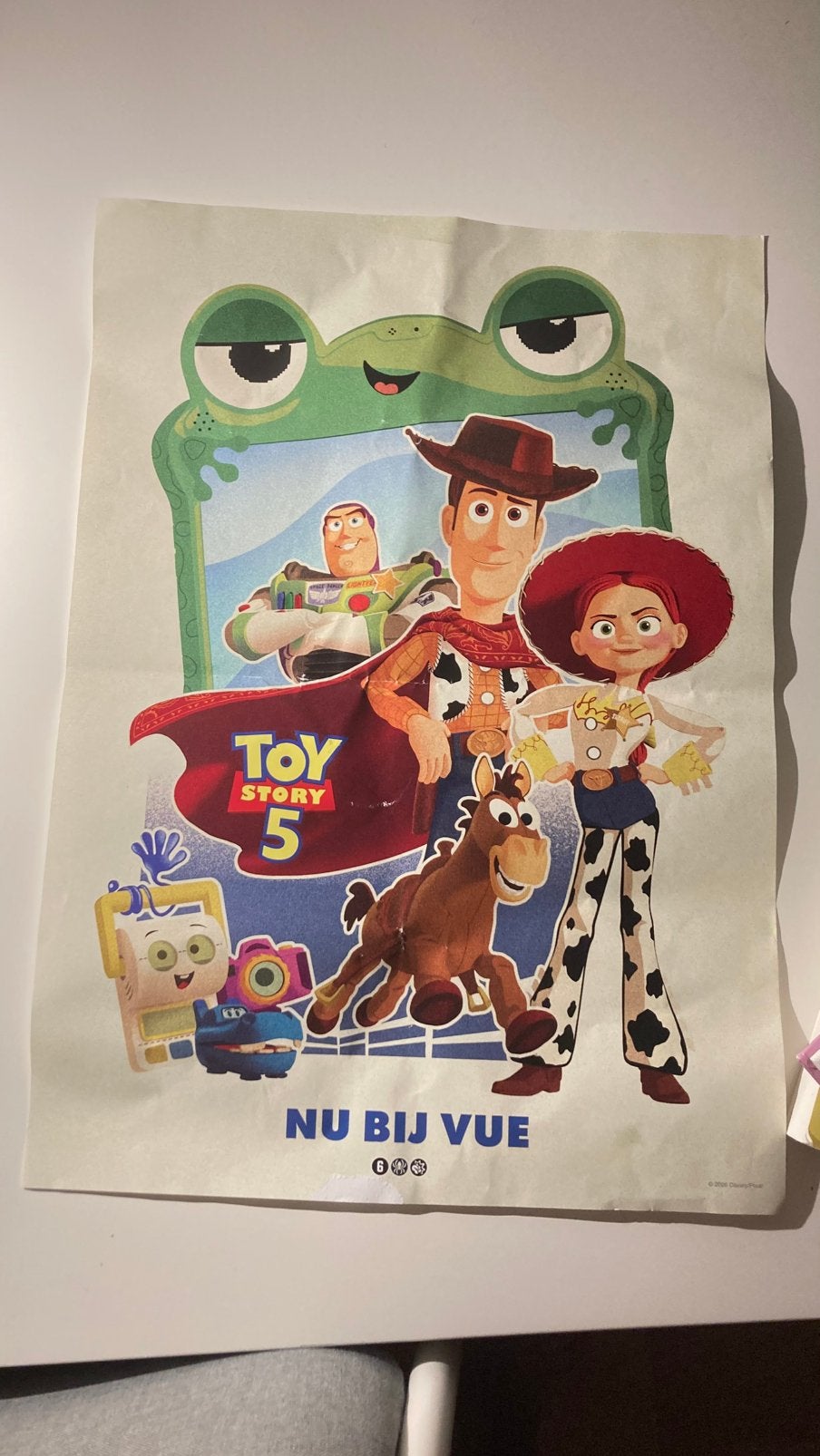 Toy story 5 filmposter, Rechthoekig Staand, Verzenden, Zo goed als nieuw, A1 t/m A3
