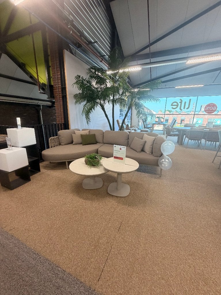 SHOWROOMMODELLEN TOT 60% KORTING. zie omschrijving, Tuin en Terras, Ophalen, Nieuw, Aluminium, Bank