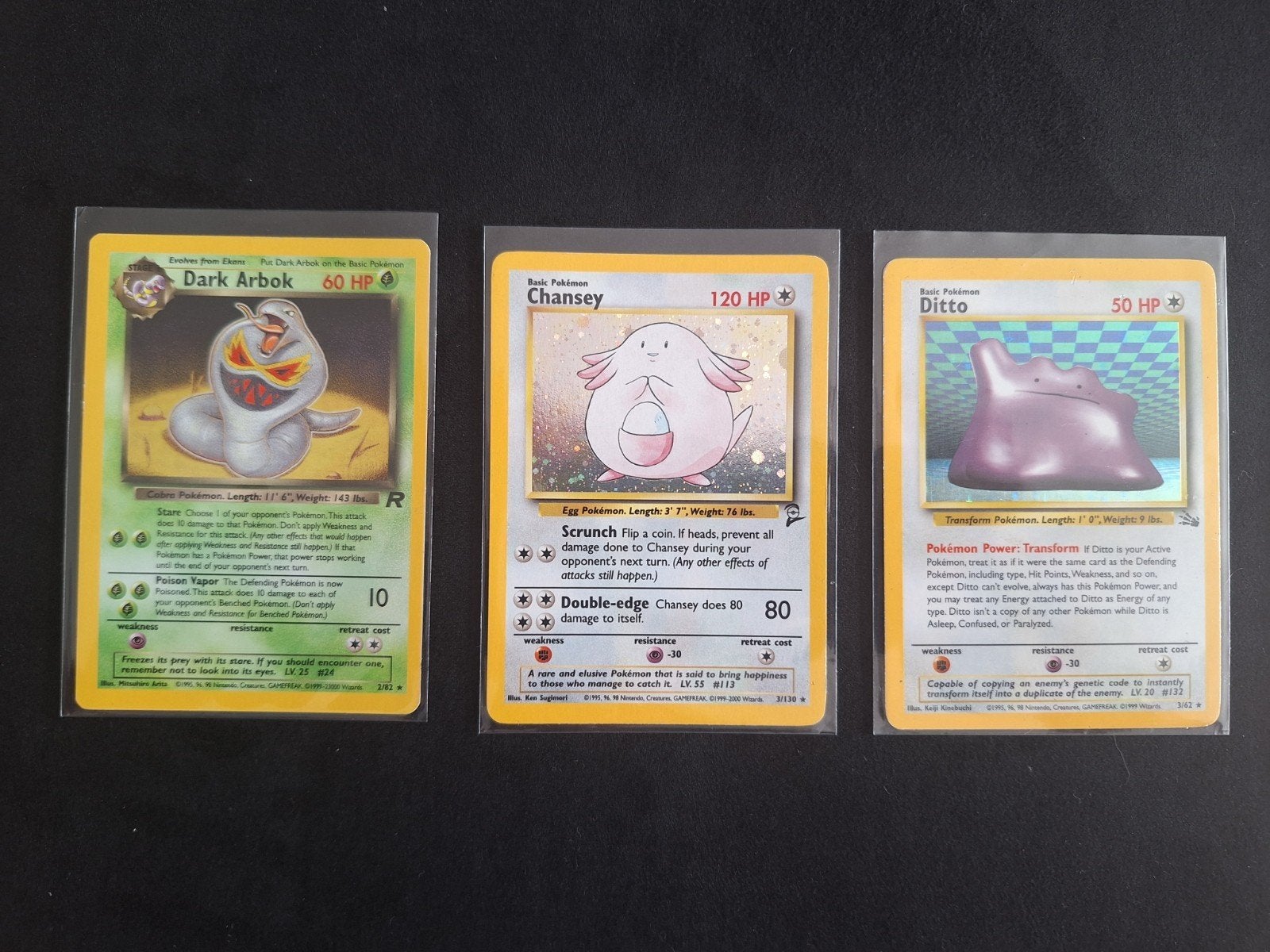 Pokemon Vintage holo's, Hobby en Vrije tijd, Verzamelkaartspellen | Pokémon, Ophalen of Verzenden, Zo goed als nieuw, Meerdere kaarten