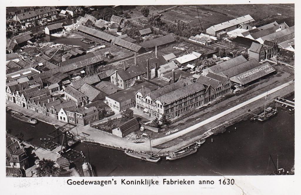 704V Gouda, Goedewaagen's Koninklijke Fabrieken K.L.M. 1962, Ophalen of Verzenden, 1960 tot 1980, Ongelopen, Zuid-Holland