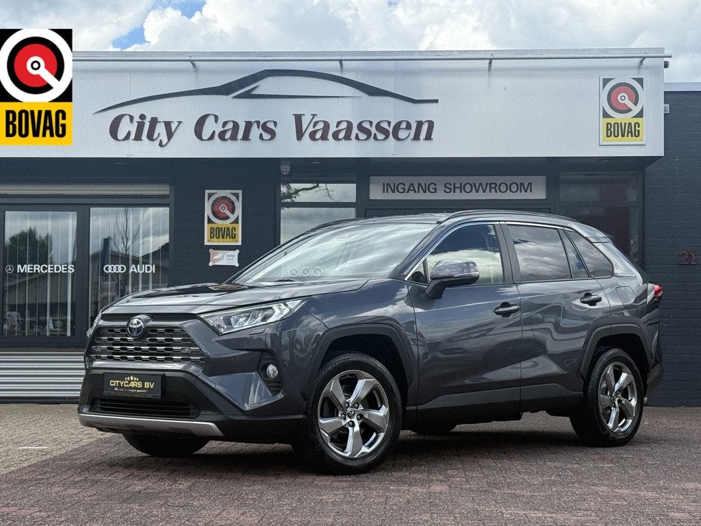 Toyota RAV4 2.5 Hybrid Style 4x2 club 180 pk apple carplay c, Auto's, Stof, Gebruikt, 4 cilinders, 2487 cc