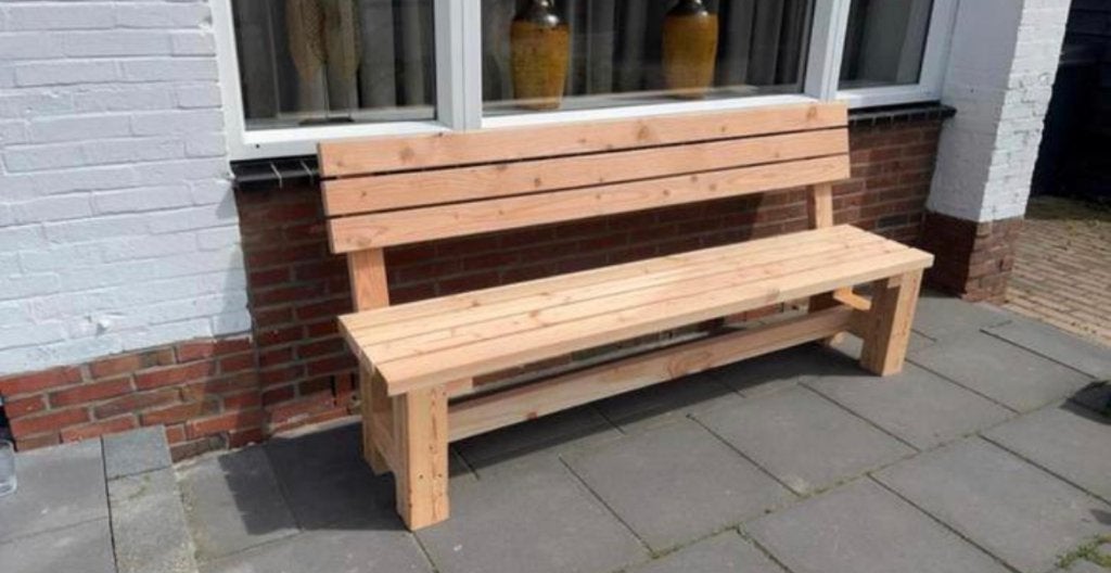 tuinbankjes - douglashout - thuisbezorgd, Tuin en Terras, Ophalen of Verzenden, Nieuw, Hout