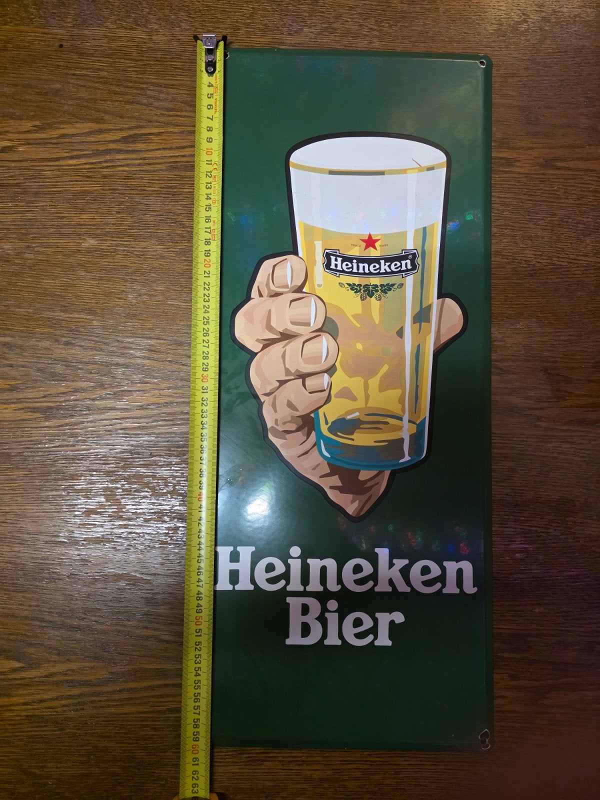Heineken Bier Emaille Reclamebord - Vintage, Ophalen