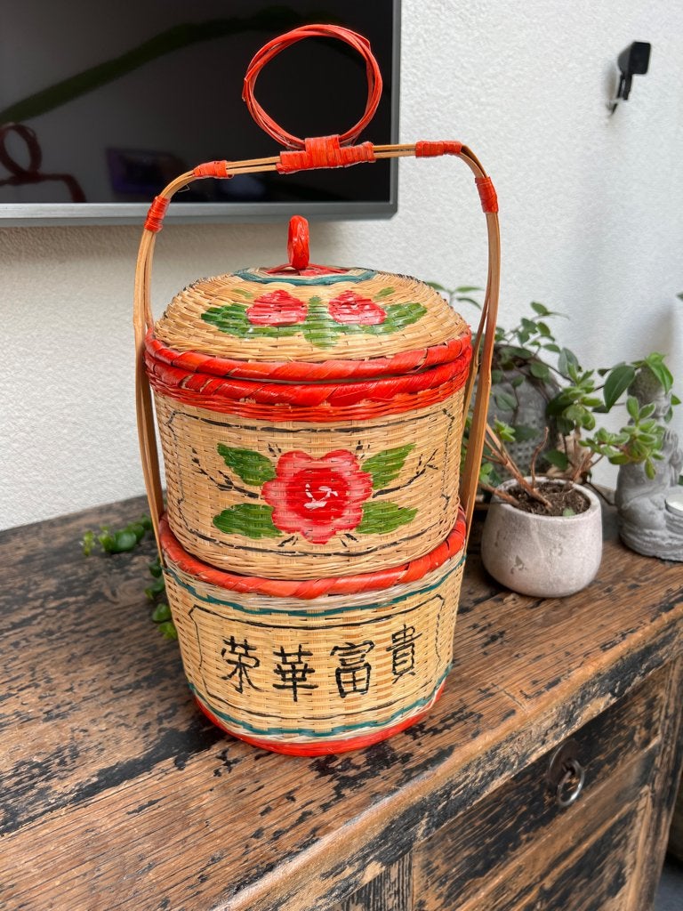 Chinese rijst pot mand chinees vintage oud Aziatisch, Huis en Inrichting, Verburgt Vintage, Mand, Ophalen of Verzenden, Schipluidenlaan 20 5035KJ Tilburg
