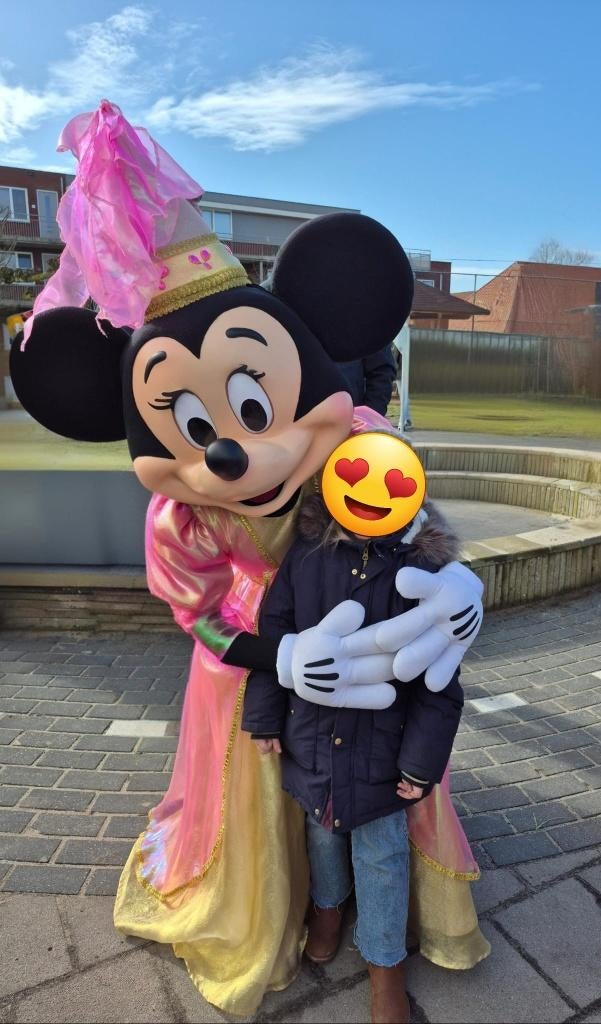 Mascotte Princes Minnie Mouse, Prinsessen, Kinderfeestje, Ophalen of Verzenden, Verjaardag