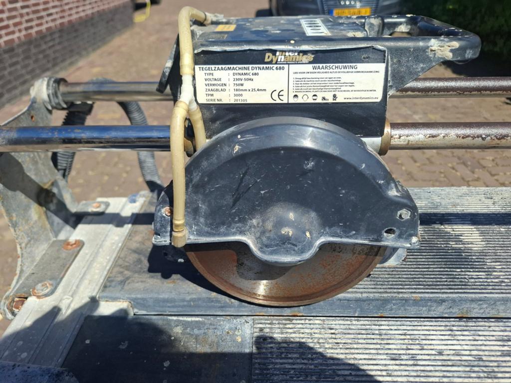 Tegelzaagmachine Dynamic 680 - 750W, Ophalen, Gebruikt, Overige typen, 600 tot 1200 watt