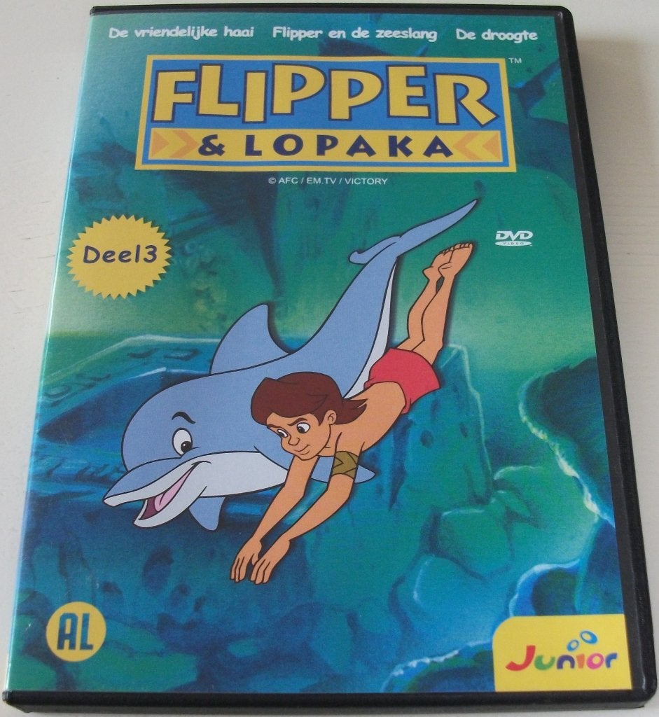 Dvd *** FLIPPER & LOPAKA 3 ***, Avontuur, Alle leeftijden, Tv-serie, Zo goed als nieuw