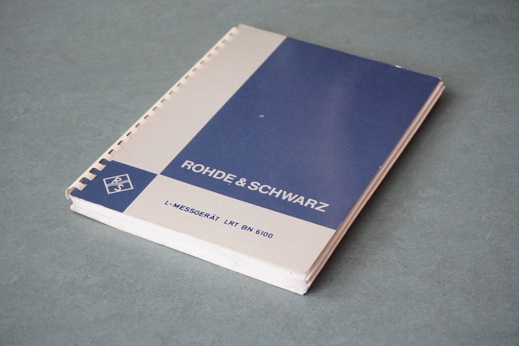 Rohde & Schwarz LRT L-Messgerät manual, Verzenden, Gebruikt, Elektriciteit