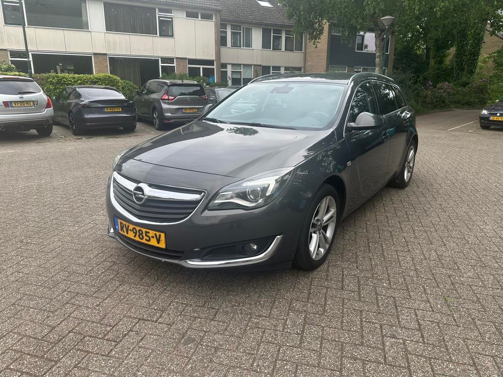 Opel Insignia 1.6 Cdti 136pk Aut 2016 Grijs, Auto's, 136 pk, 4 cilinders, Xenon verlichting, Leder en Stof