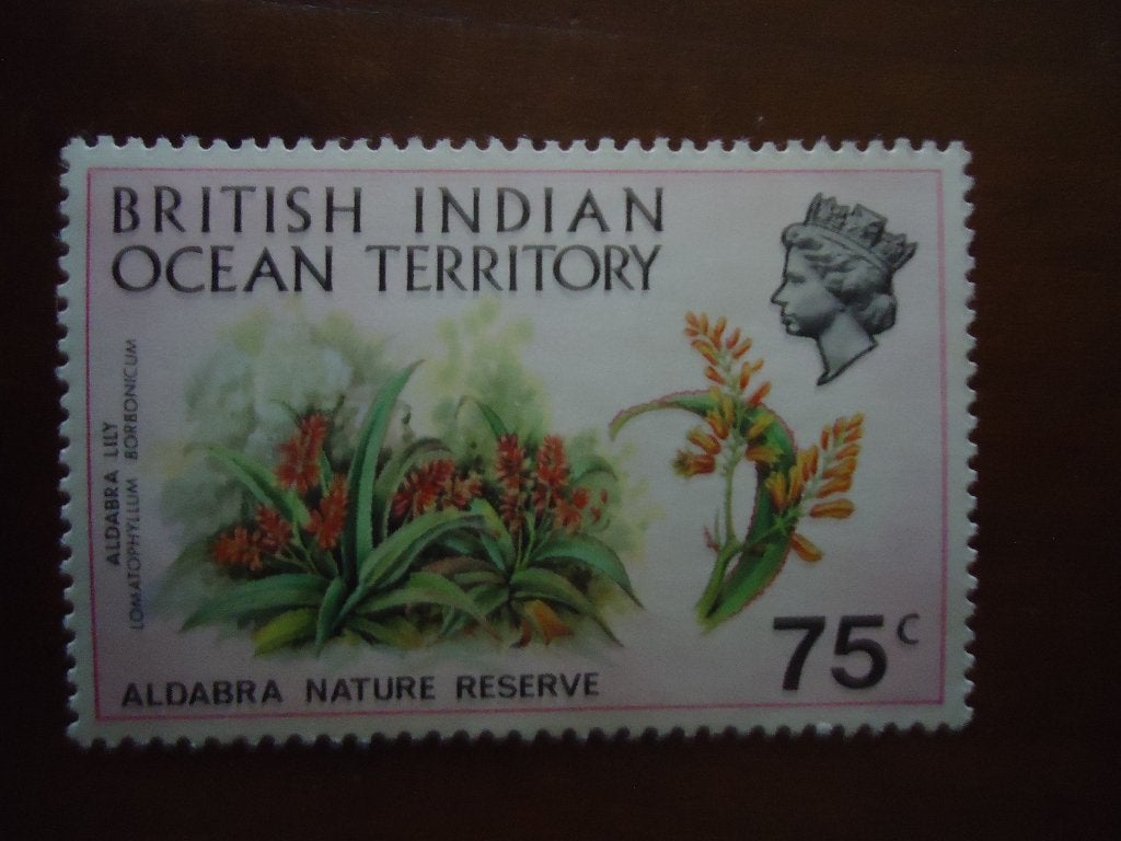 Flora lelie aldabra British Indian Ocean 1971, mi. 40 postfr, Ophalen of Verzenden, Dier of Natuur