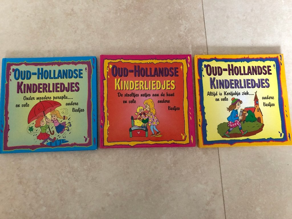 3 boekjes met Oud-Hollandse kinderliedjes -zo goed als nieuw, Ophalen of Verzenden, Zo goed als nieuw, 3 tot 4 jaar