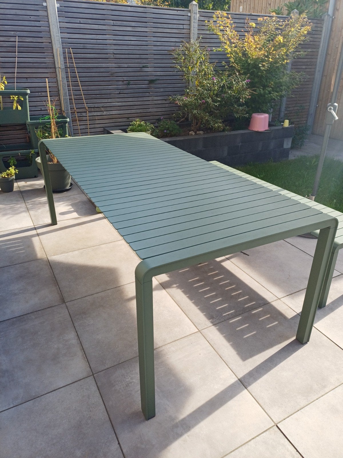tuintafel Vondel Zuiver 214x97. lees beschrijving!, Ophalen, Gebruikt, Rechthoekig, Aluminium