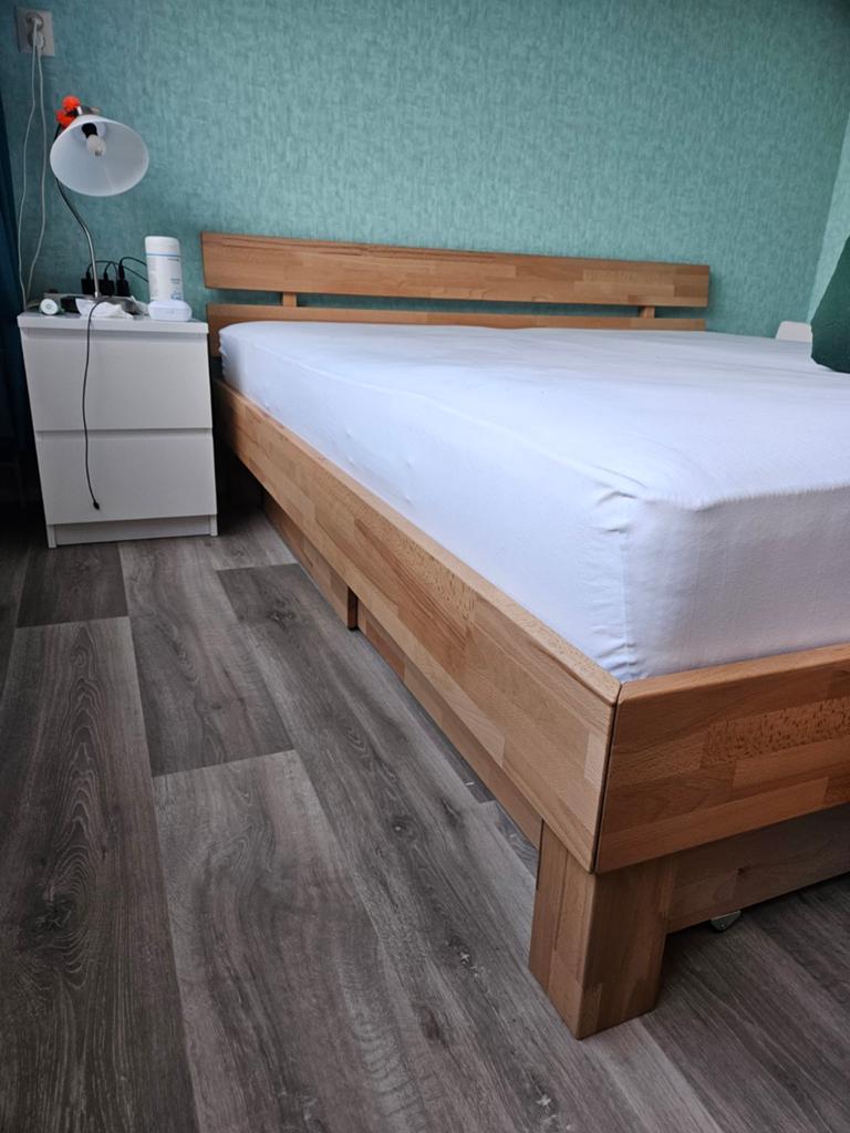 SUPERDEAL!! BED 180x200, Huis en Inrichting, Ophalen, Zo goed als nieuw, Tweepersoons