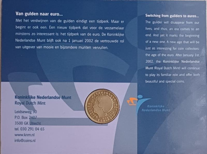 De laatste gulden uit 2001, Ophalen of Verzenden, Nederland, Munten