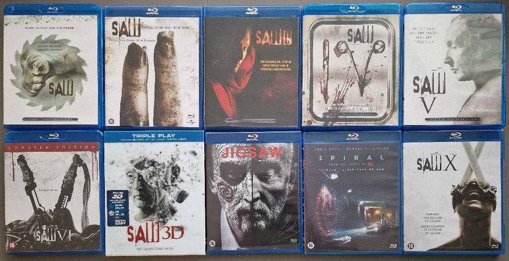 Saw 1 t/m 10 - Nederlandse uitgaves !, Horror, Verzenden, Zo goed als nieuw, Info@dfw.nl