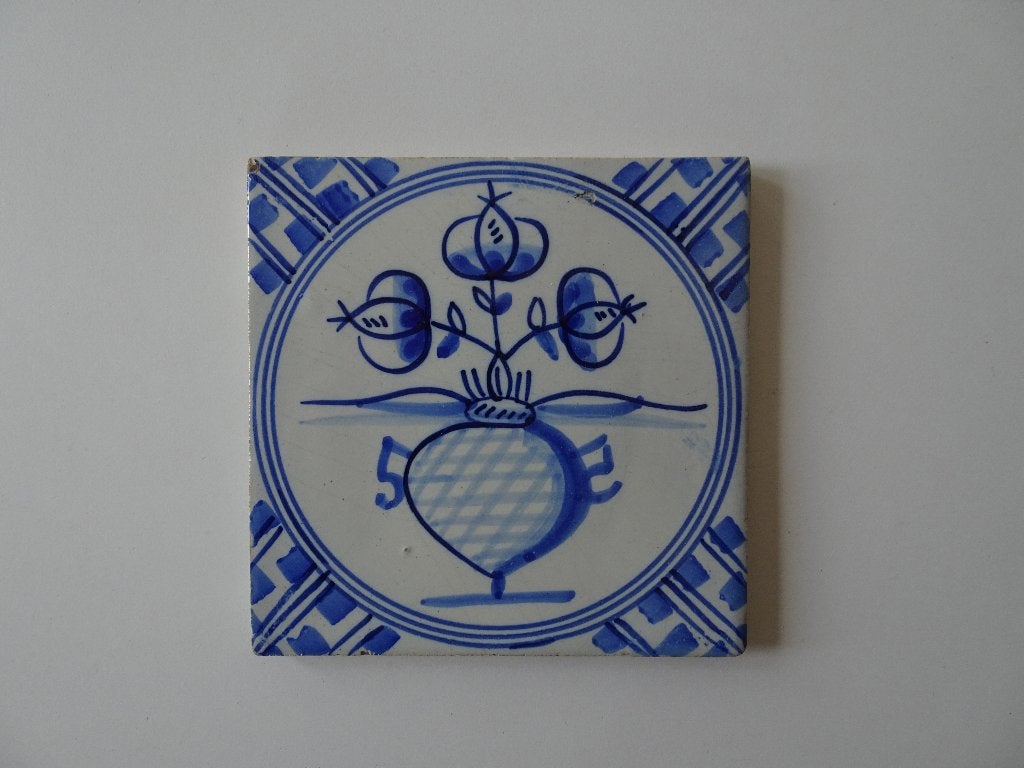 Delfts Blauw tegel blauw wit, Antiek en Kunst, Ophalen of Verzenden