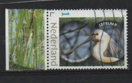 ‹(•¿•)› nl m0354 vogel lepelaar tab, Verzenden, Na 1940, Gestempeld