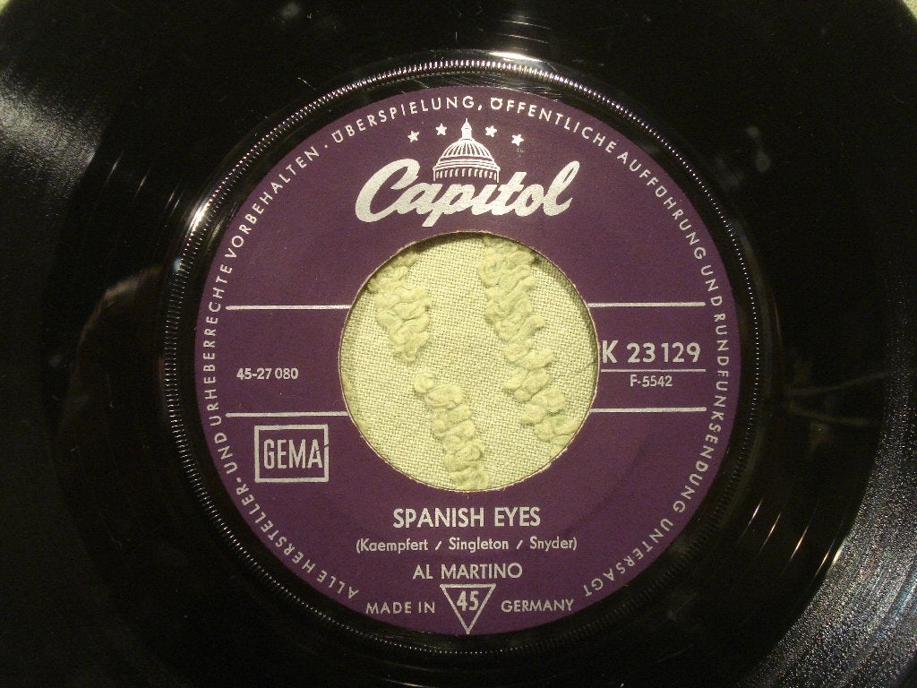 Al Martino 7" Vinyl Single: ‘Spanish eyes' (Duitsland), Ophalen of Verzenden, Gebruikt, Pop