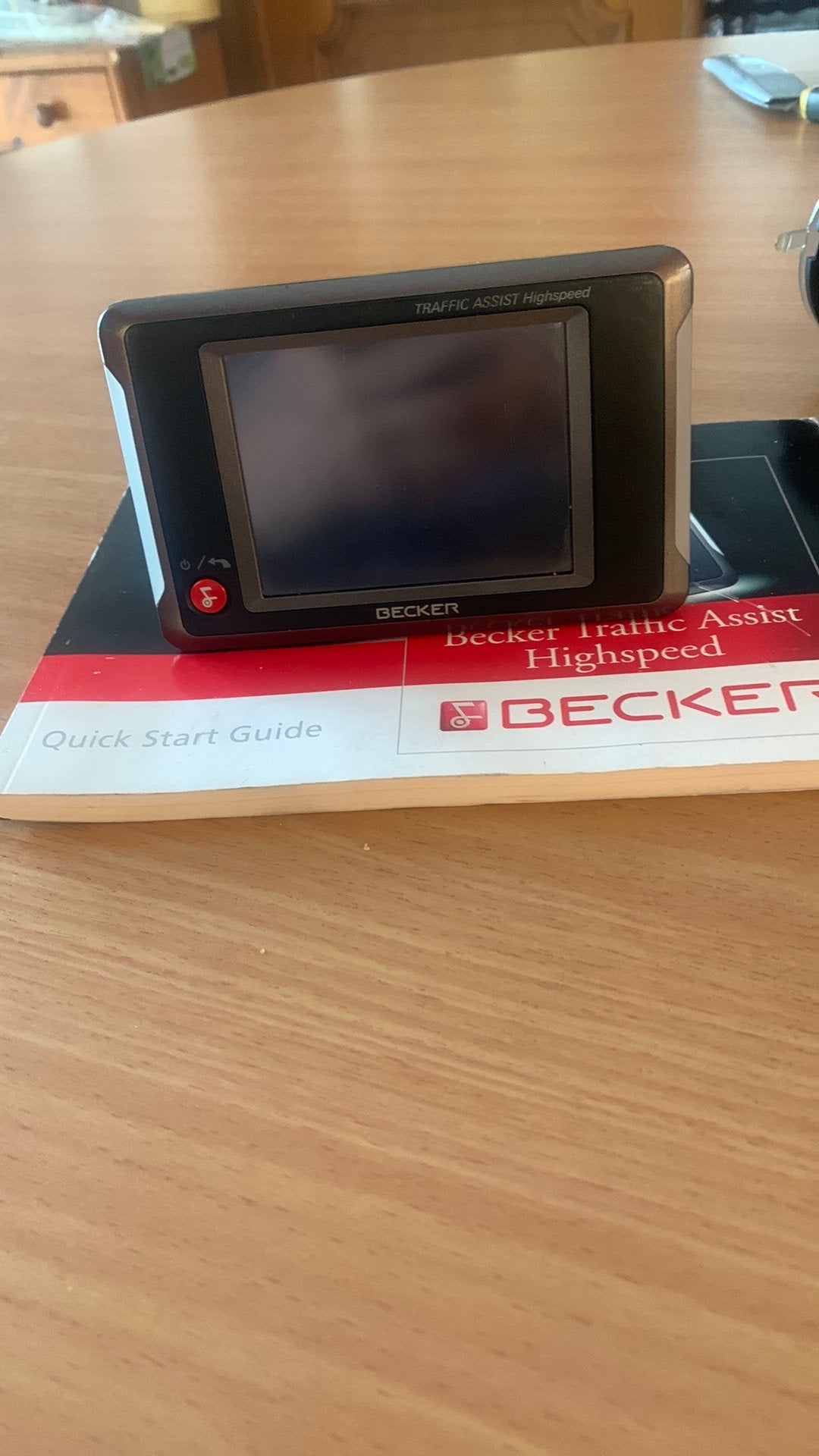 Becker navigatie met houder en sigarettenaanstekerkabel, Auto diversen, Autonavigatie, Ophalen of Verzenden, Gebruikt