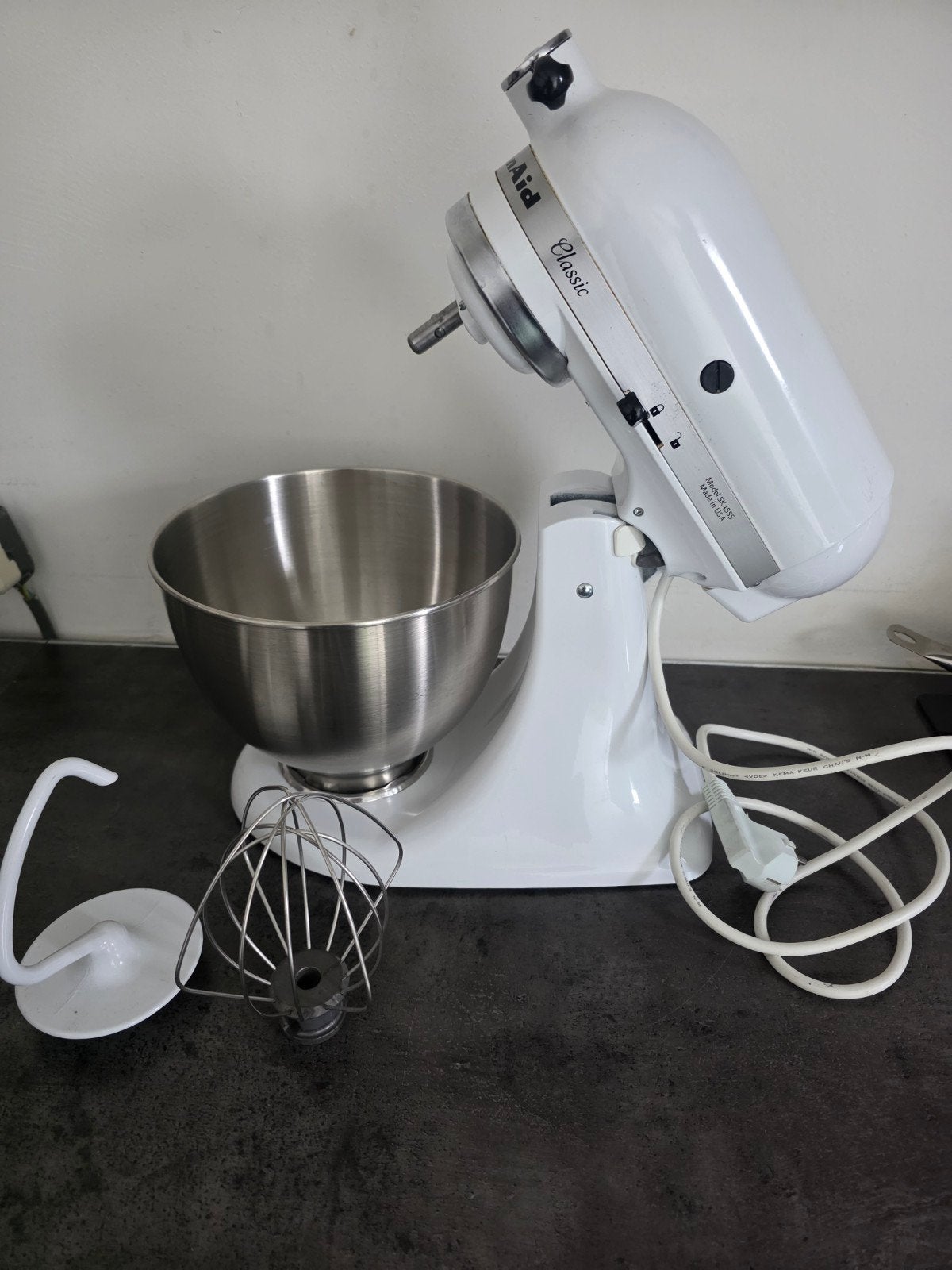 KitchenAid Classic mixer met Fresh Prep Slicer/Shredder, Witgoed en Apparatuur, Keukenmixers, Zo goed als nieuw, 4 liter of meer