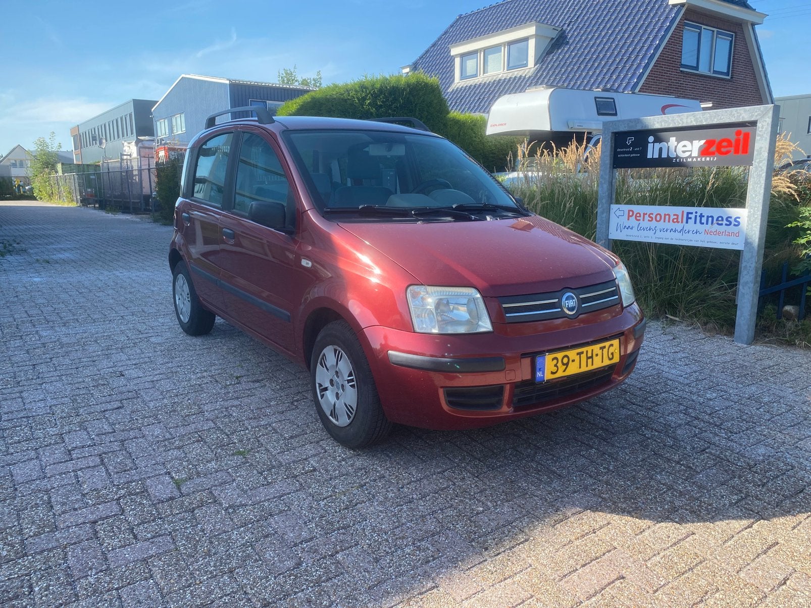 Fiat Panda 1.2 AIRCO NWE APK 2006 Rood, Auto's, Voorwielaandrijving, Euro 5, Origineel Nederlands, Bedrijf