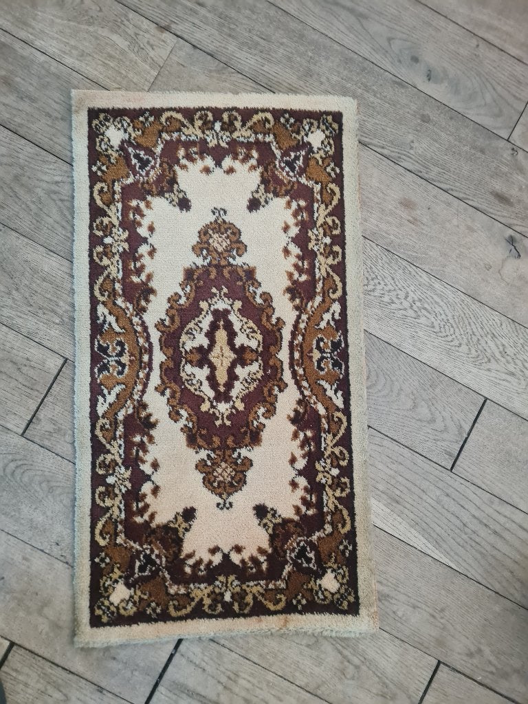 Vintage vloerkleedje, badmat, Heikant 21 Kaatsheuvel, Minder dan 50 cm, 50 tot 100 cm, Belle Vieille Brocante