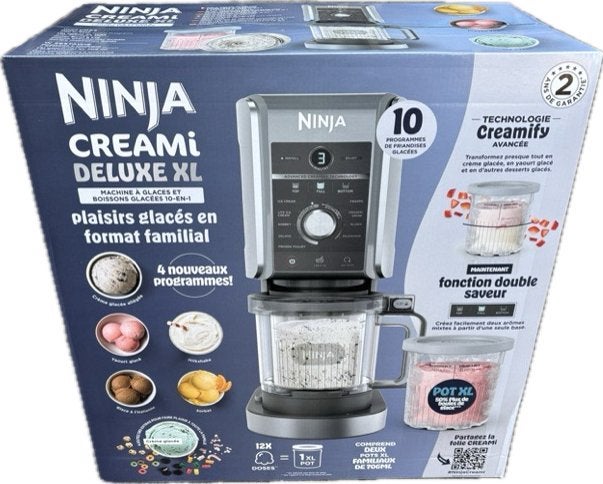 Ninja CREAMi Deluxe XL NC501EU – 10-in-1 IJsmachine, Zelfvriezend, Kundendienst-de@sharkninja.com, Nieuw, SharkNinja Germany GmbH