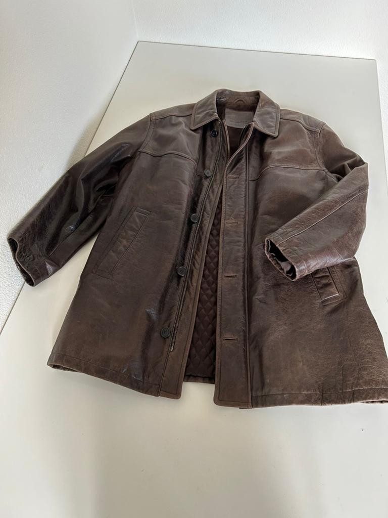 Angelo Litrico Leren Jas Heren - Bruin XL, Bruin, Angelo Litrico, Maat 56/58 (XL), Ophalen of Verzenden
