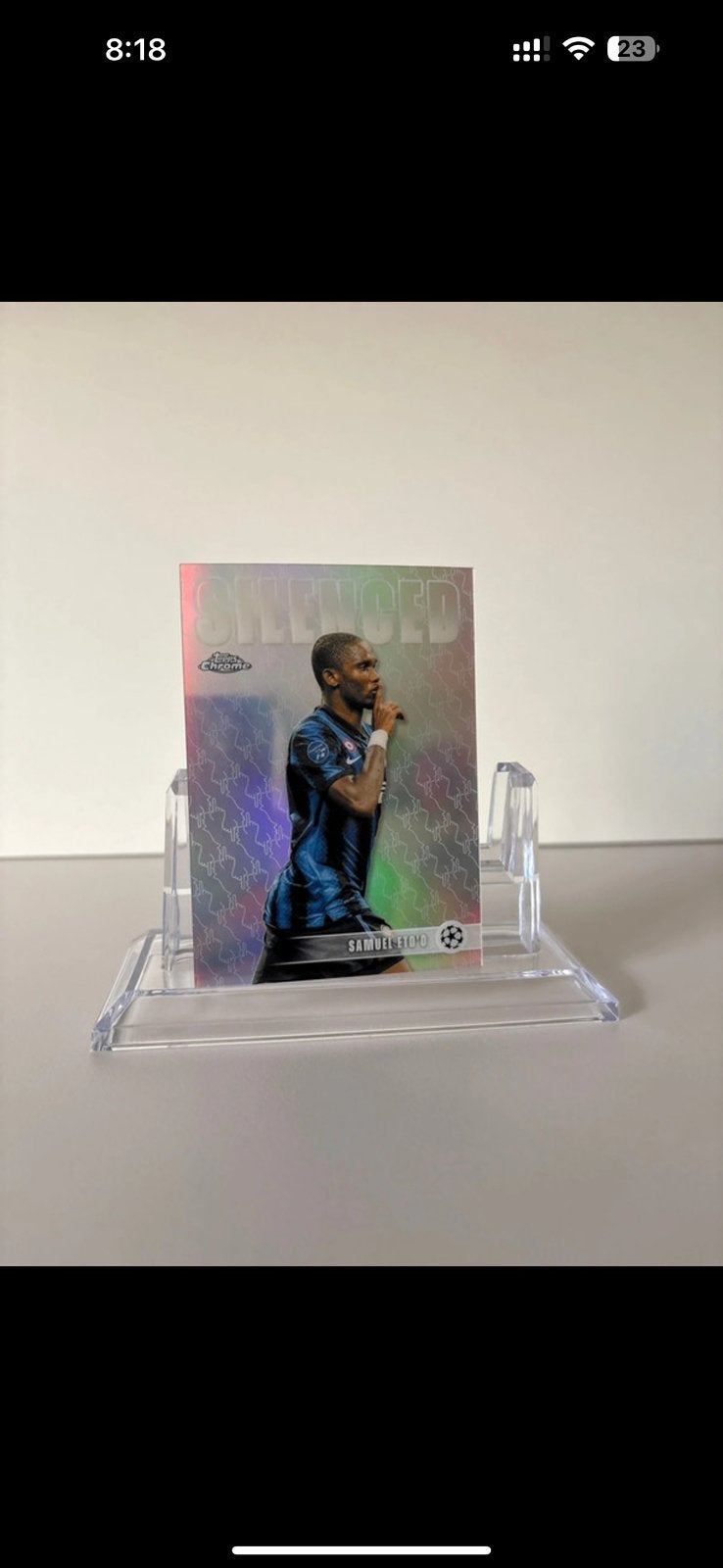 Samuel Eto’o “Silenced” SHH-9 – 2025/26 Topps, Ophalen of Verzenden, Zo goed als nieuw