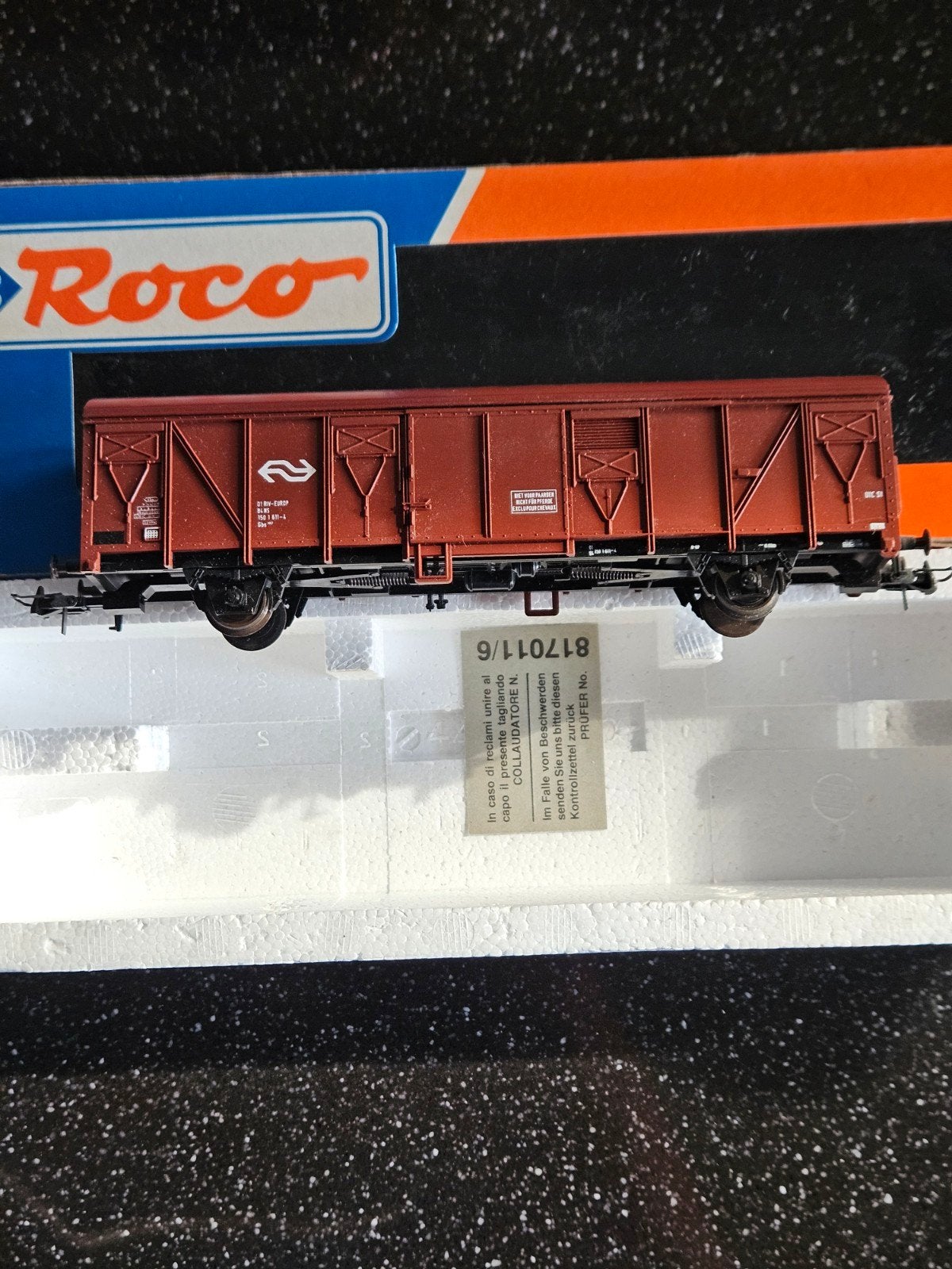 Roco 46409 NS gesloten goederenwagon, Hobby en Vrije tijd, Modeltreinen | H0, Wagon, Ophalen of Verzenden, Roco, NS