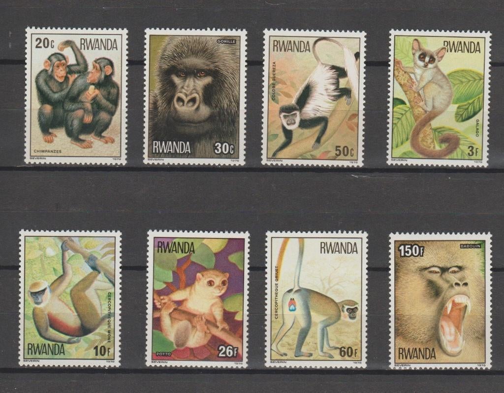 Rwanda 1978 Apen **, Ophalen of Verzenden, Overige landen, Postfris