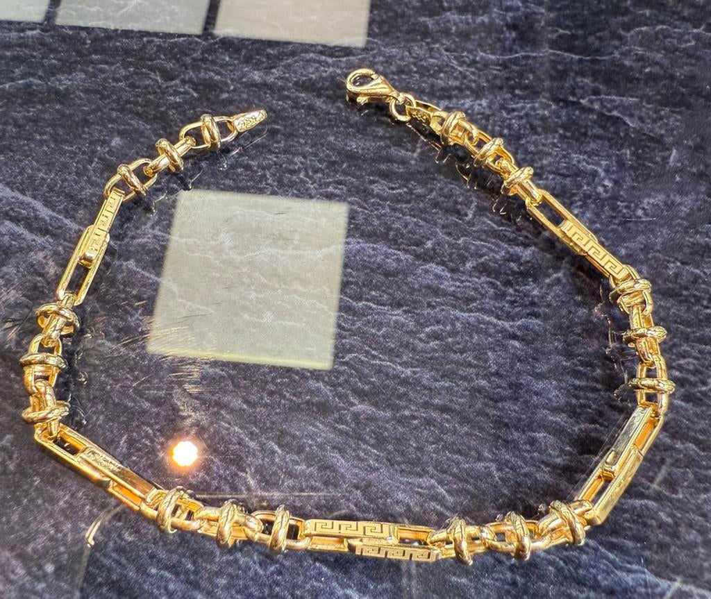 Prachtige 14 karaats gouden monte carlo ketting, Ophalen of Verzenden, Nieuw, Goud
