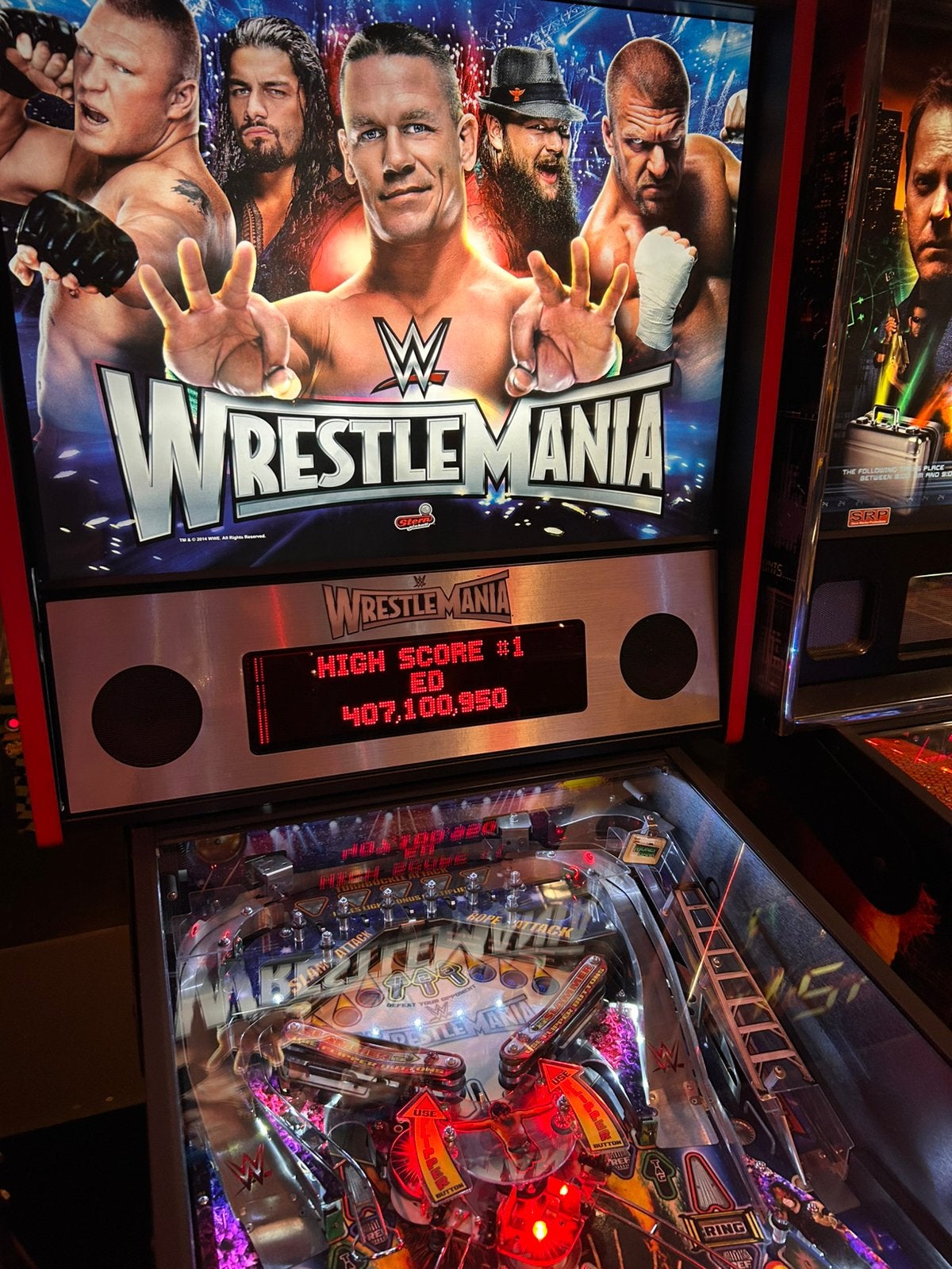 Wrestler Mania Stern pinball, Ophalen of Verzenden, Zo goed als nieuw, Flipperkast, Stern
