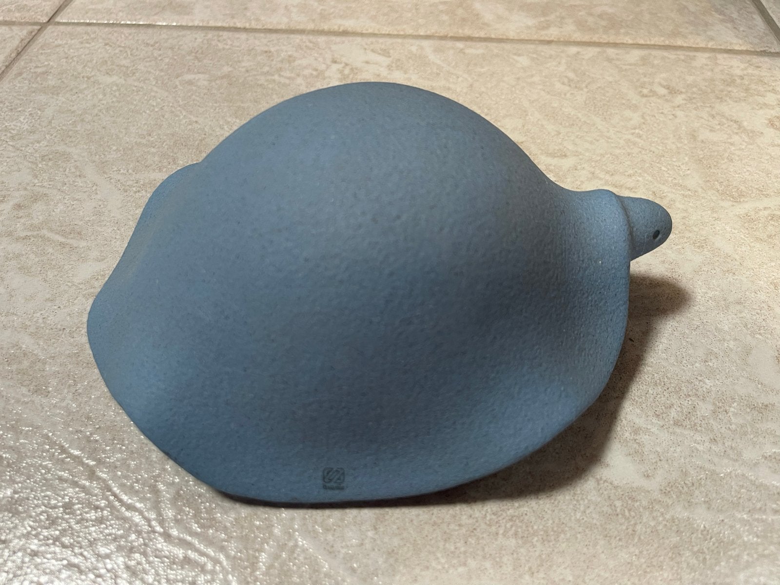 Lineasette Schildpad Beeldje - Avio Blauw Gres Porcellanato, Antiek en Kunst, Antiek | Keramiek en Aardewerk, Ophalen of Verzenden