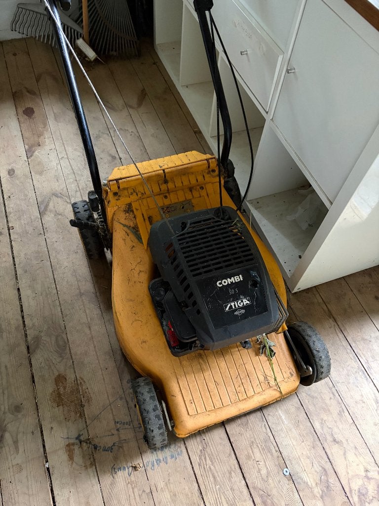 Motormaaier Stiga S50 *** In prijs verlaagd***, Ophalen, Cirkelmaaier, Gebruikt, Stiga