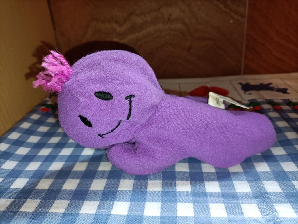 Paarse Daatje knuffel liggend DA drogist 17 cm groot, Ophalen of Verzenden, Zo goed als nieuw, Overige typen