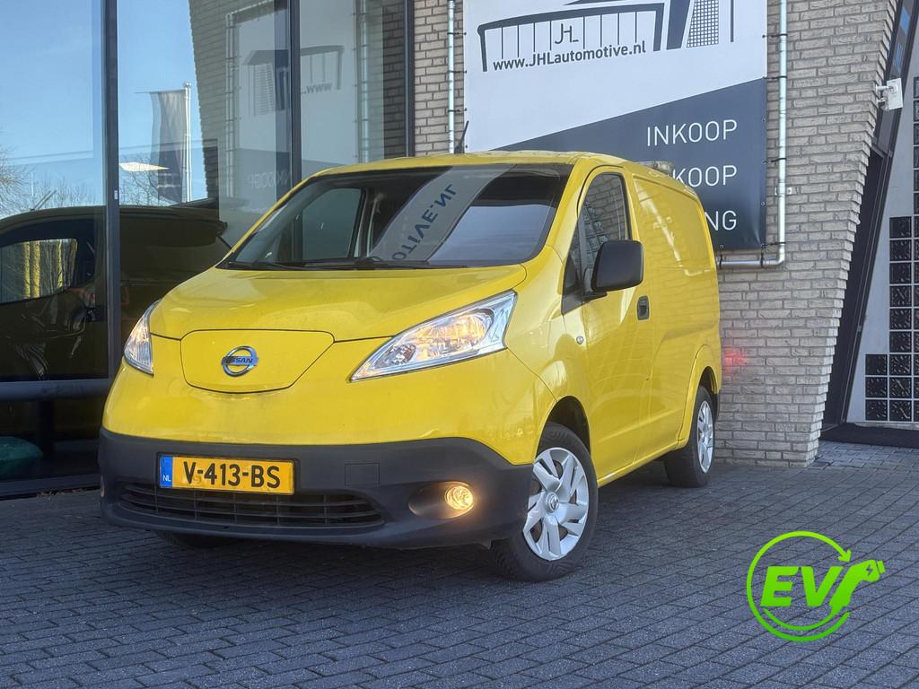 Nissan e-NV200 Visia*24kWh*A/C*CLIMA*CRUISE*SCHUIFDEUR*, Stof, Gebruikt, Zwart, Overige kleuren