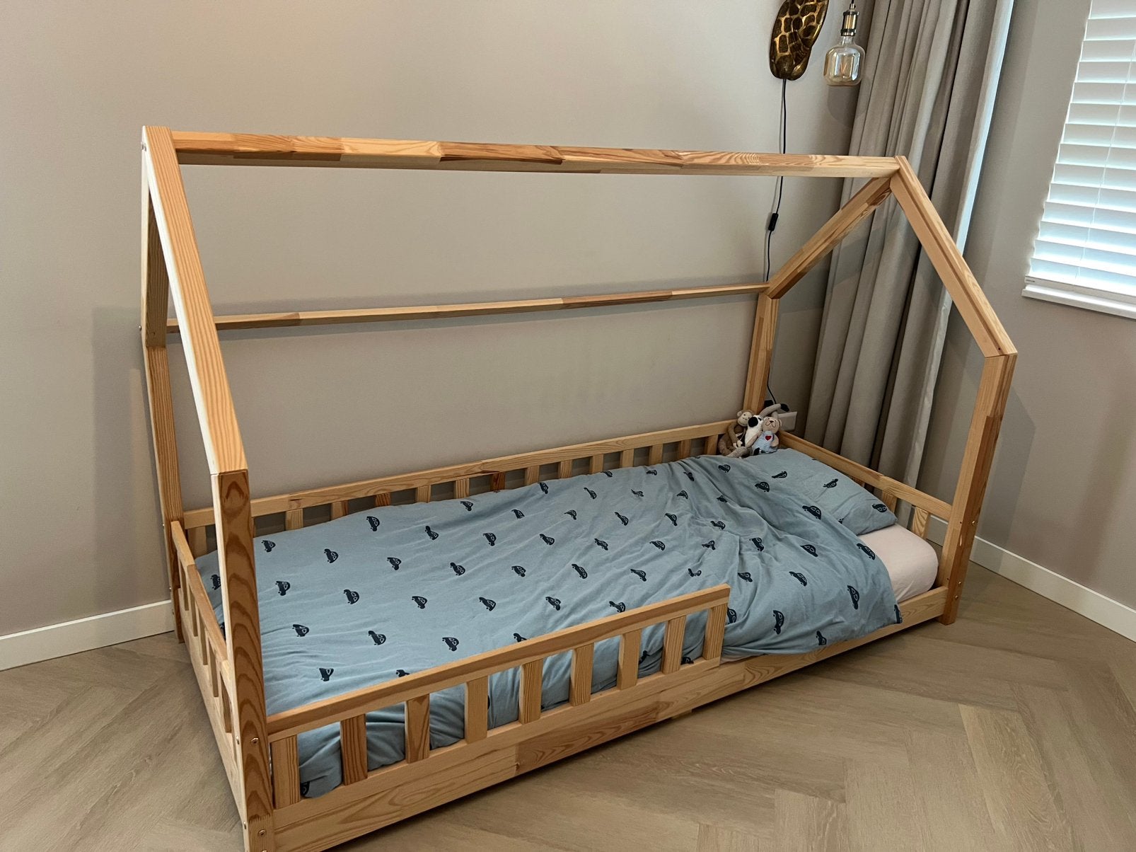 Bedhuis de gele flamingo, Ophalen, 85 tot 100 cm, Zo goed als nieuw, Matras