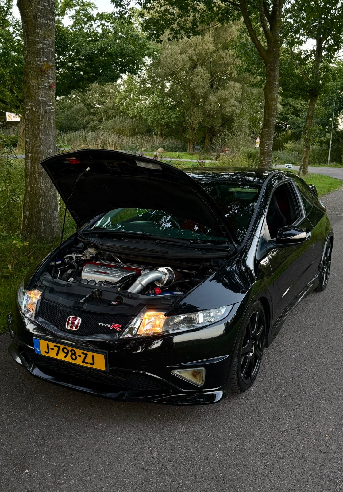 Honda Civic Type R fn2 2007 rhd k20z4, Auto's, Voorwielaandrijving, 1998 cc, 4 stoelen, Zwart