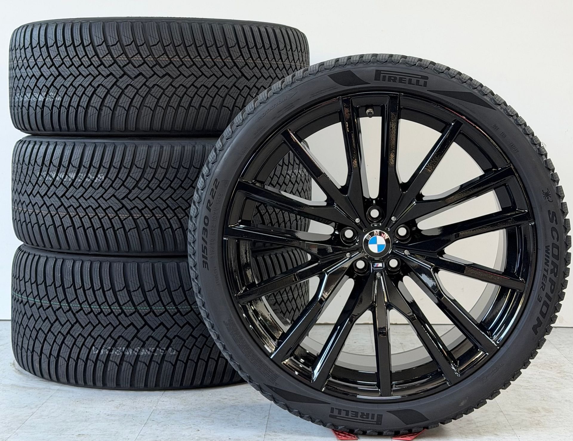 BMW X5 X6 22 inch velgen 742M Origineel Winter inc BTW, Gebruikt, -, -, Banden en Velgen