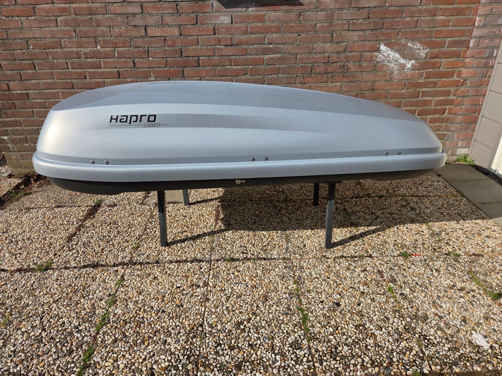 Hapro Carver 6.5 MF Dakkoffer met dakdragers(dichte dakrails, Ophalen, Gebruikt