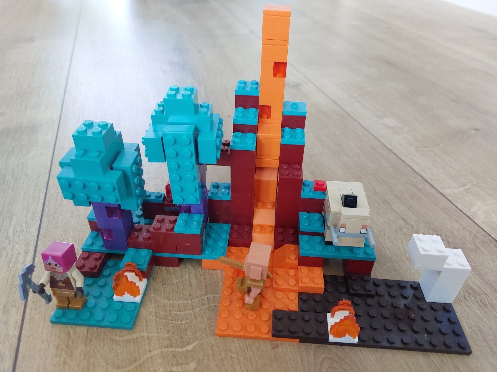 LEGO Minecraft Nether set met figuren, Ophalen of Verzenden, Gebruikt, Overige merken