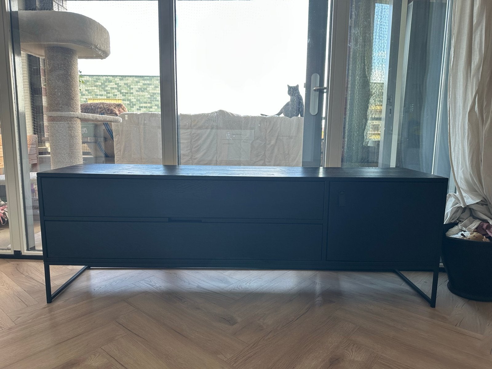Woood exclusive Silas tv-meubel, Ophalen, 150 tot 200 cm, Nieuw, Minder dan 100 cm