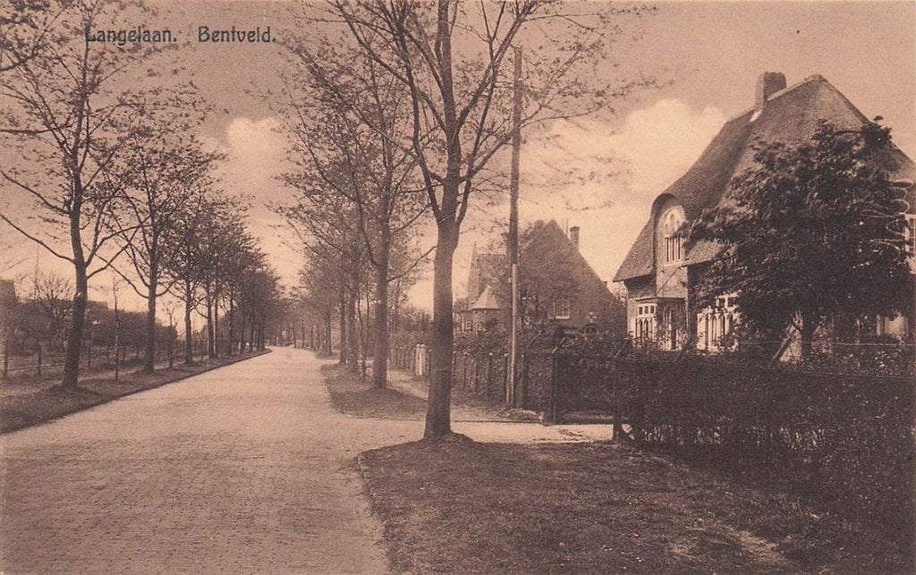 703-189-033 Langelaan Bentveld, Verzenden, Voor 1920, Noord-Holland