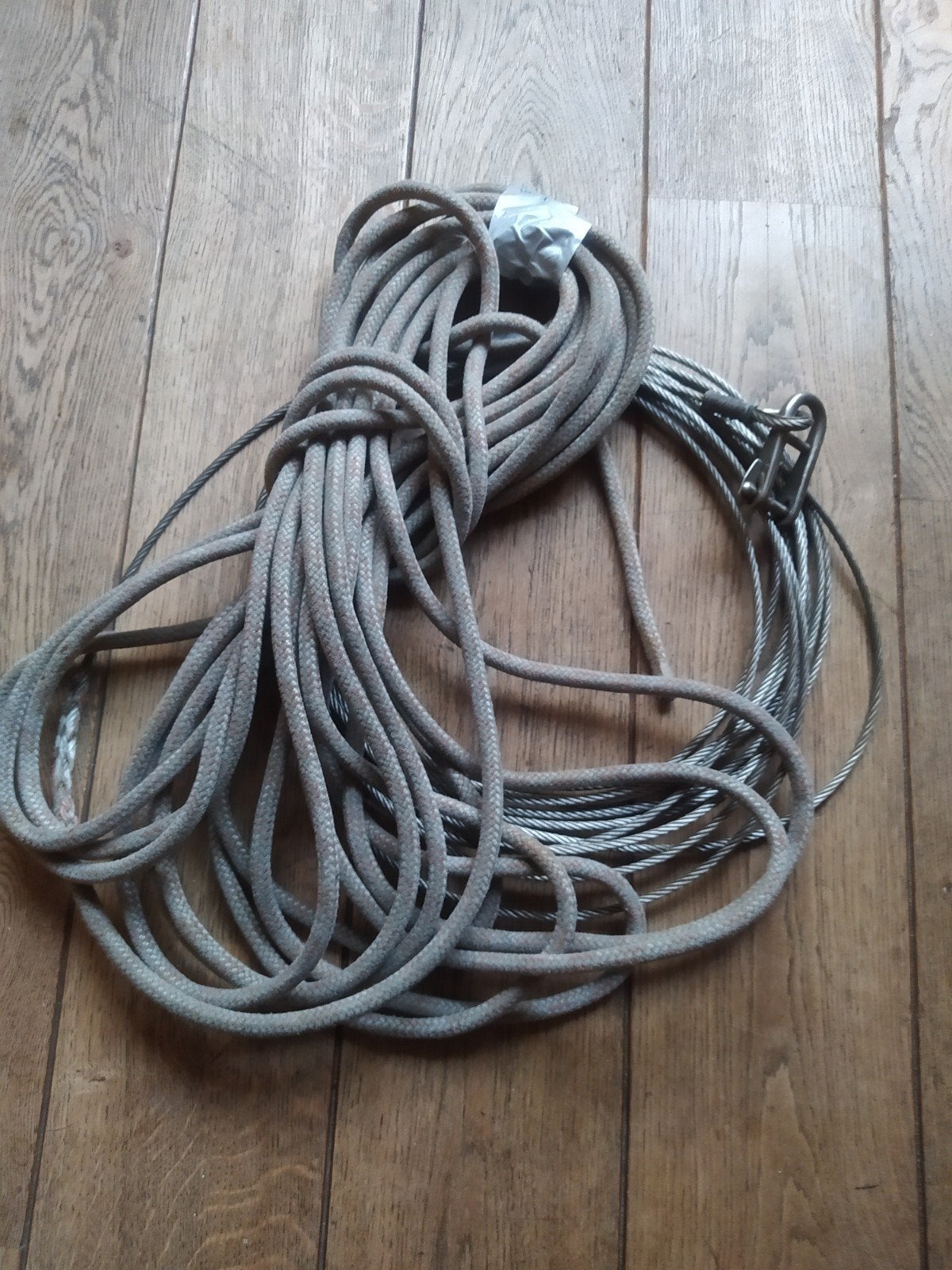 Vissers touw en ijzeren kabel., Ophalen of Verzenden