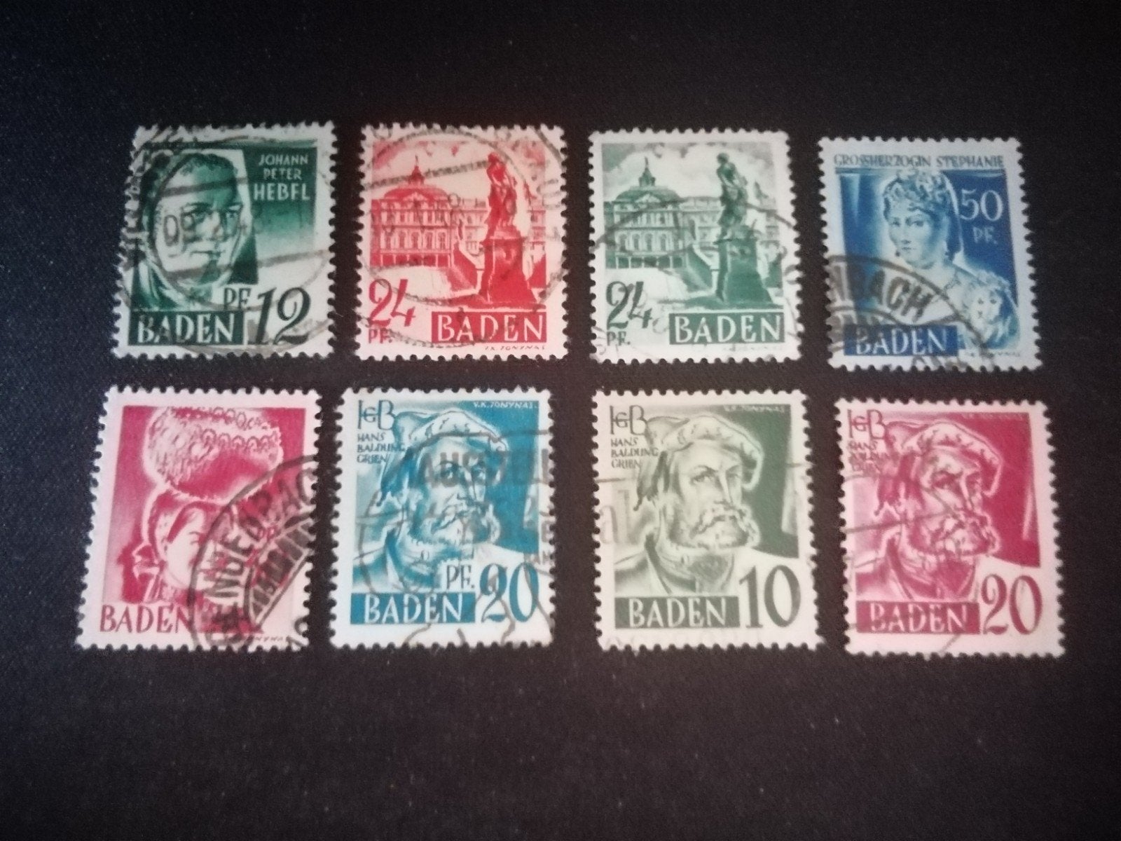 41 FRANZOSISCHE ZONE DIVERSE POSTZEGELS GESTEMPELD, Ophalen of Verzenden, Overige periodes, Gestempeld