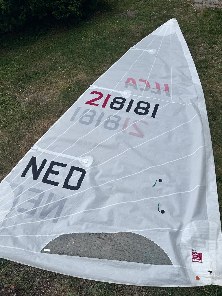 ILCA-7 laser MK2 zeil, Watersport en Boten, Ophalen, Gebruikt, Grootzeil, Minder dan 15 m²